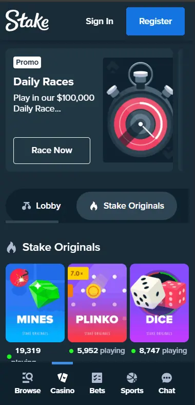 Play at Stakes US